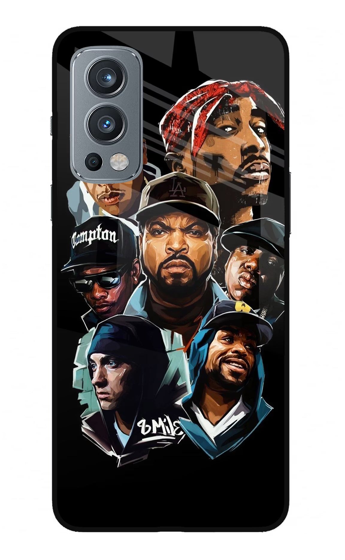 Rappers OnePlus Nord 2 5G Glass Case Back Cover by Casekaro