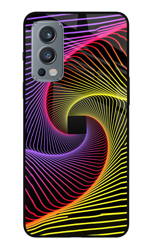 Colorful Strings OnePlus Nord 2 5G Glass Case