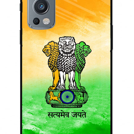 Satyamev Jayate Flag OnePlus Nord 2 5G Glass Case