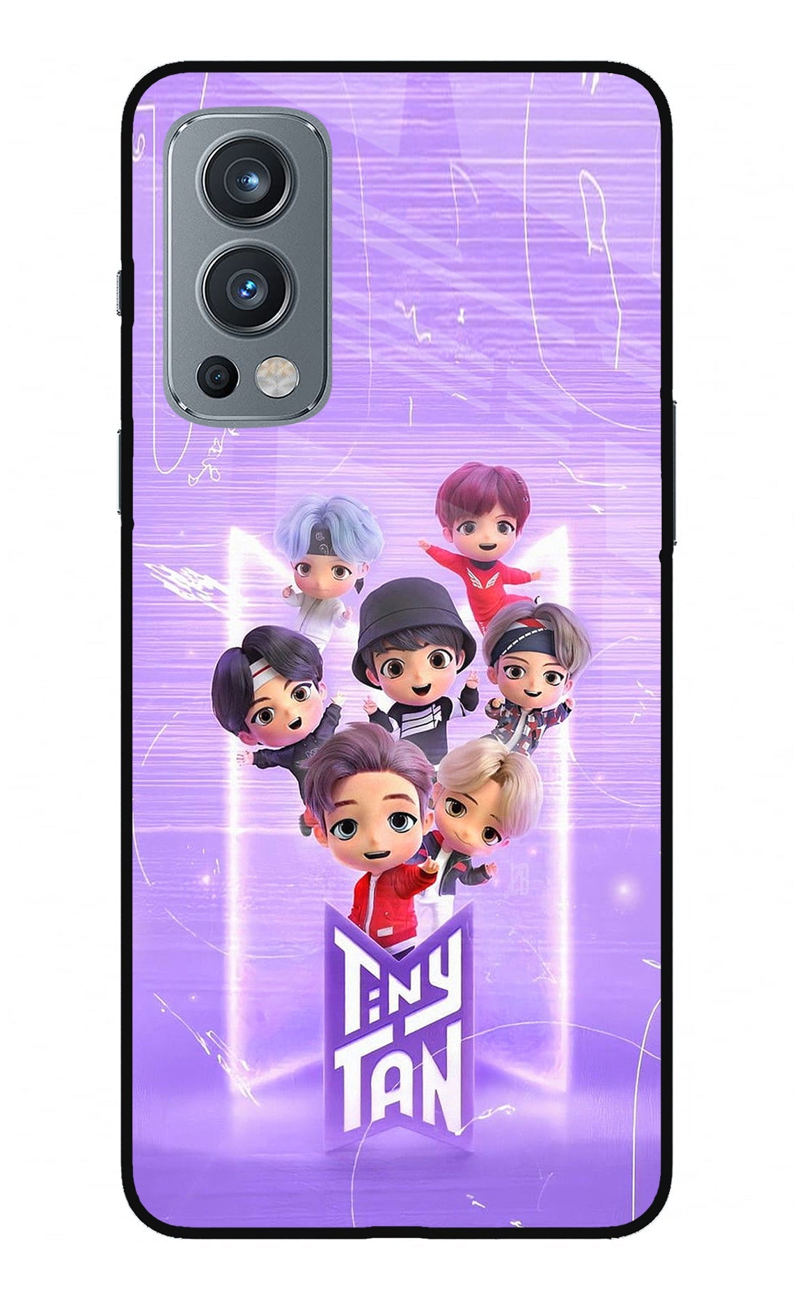 BTS Tiny Tan OnePlus Nord 2 5G Glass Case