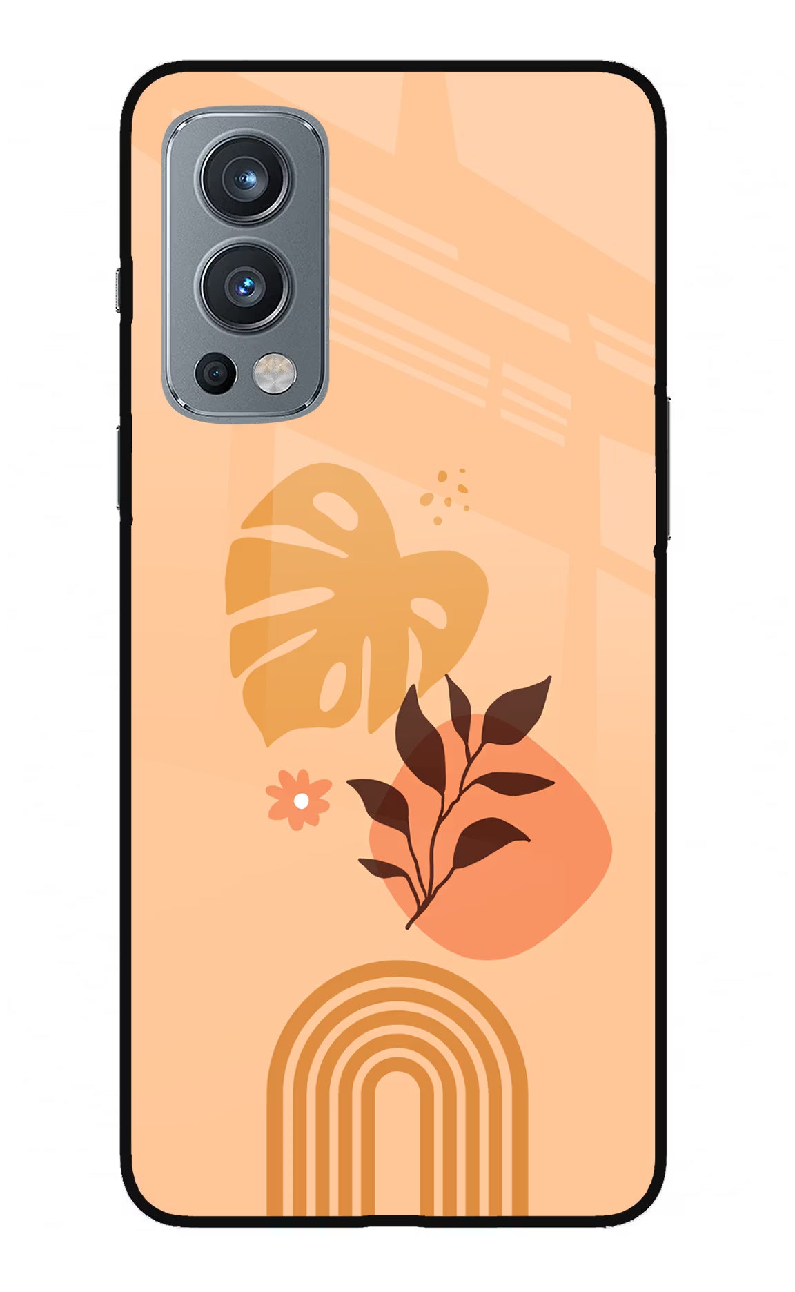 Bohemian Art OnePlus Nord 2 5G Glass Case Back Cover by Casekaro