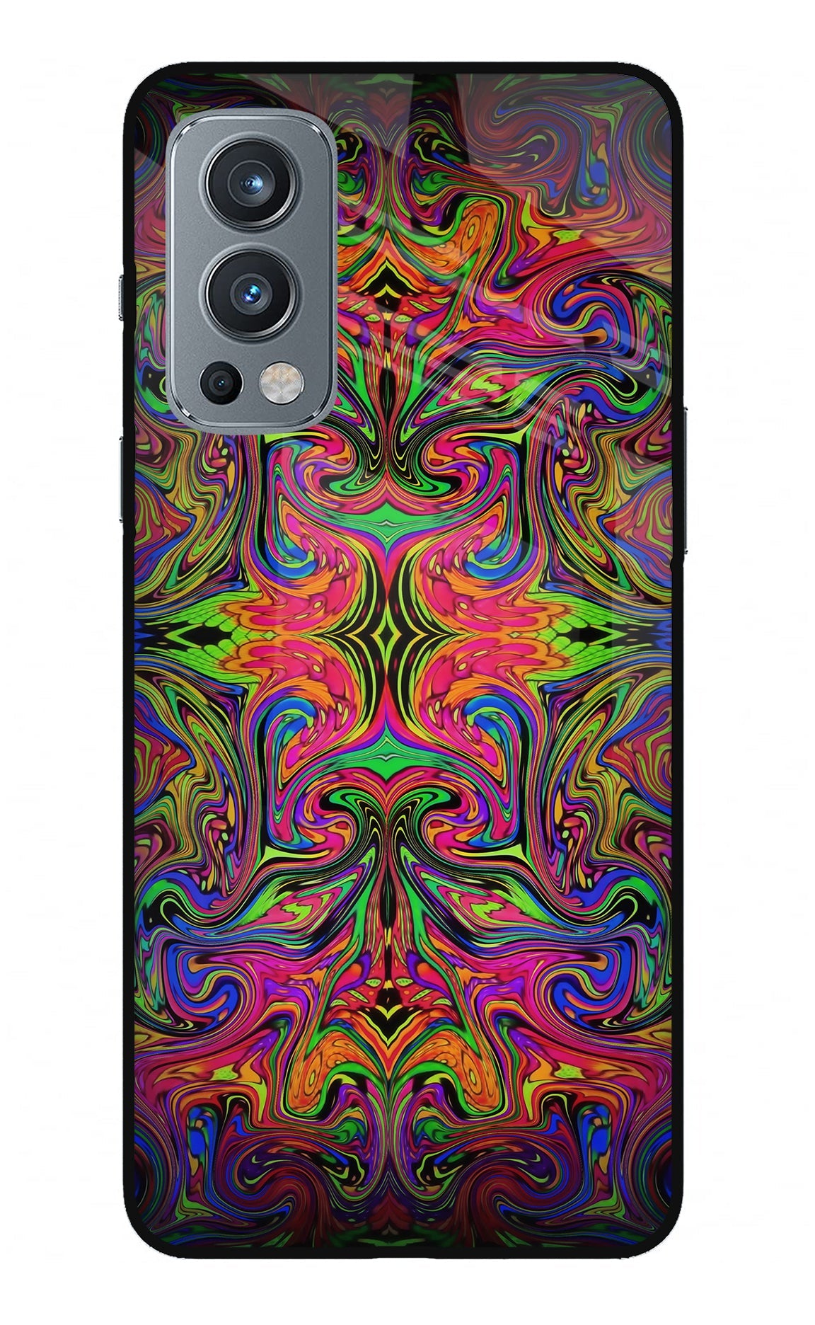 Psychedelic Art OnePlus Nord 2 5G Glass Case