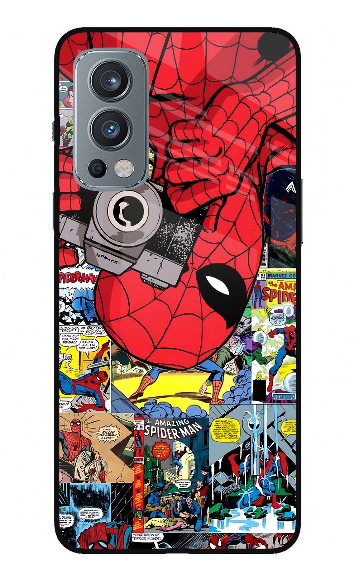 Spider Man OnePlus Nord 2 5G Glass Case Back Cover by Casekaro