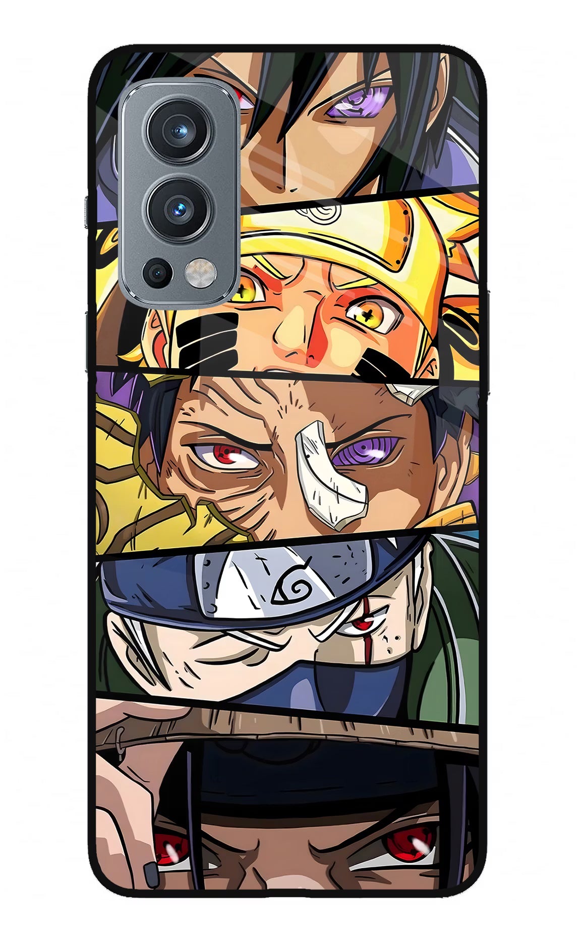 Naruto Character OnePlus Nord 2 5G Glass Case Back Cover by Casekaro
