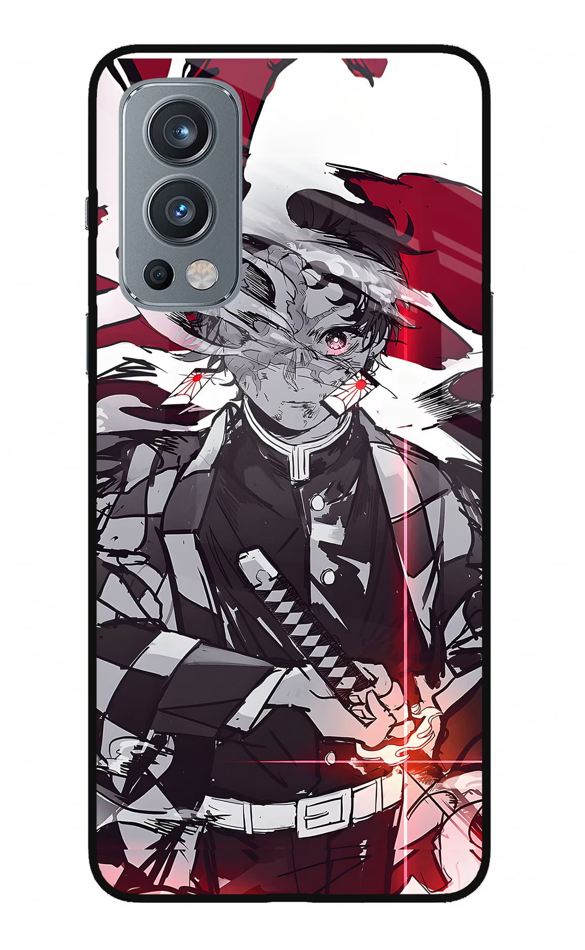 Demon Slayer OnePlus Nord 2 5G Glass Case Back Cover by Casekaro