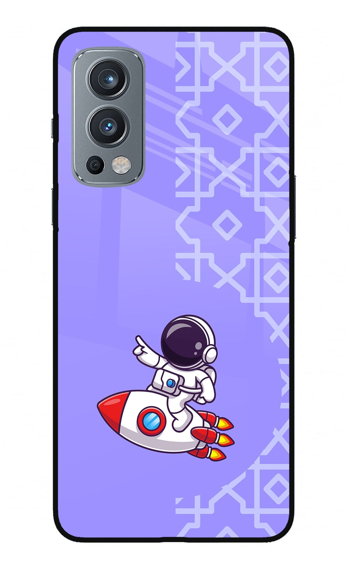 Cute Astronaut OnePlus Nord 2 5G Glass Case