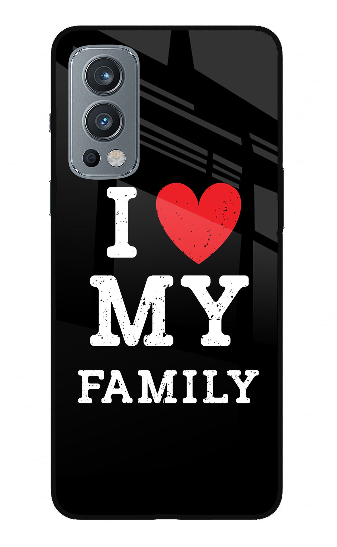 I Love My Family OnePlus Nord 2 5G Glass Case