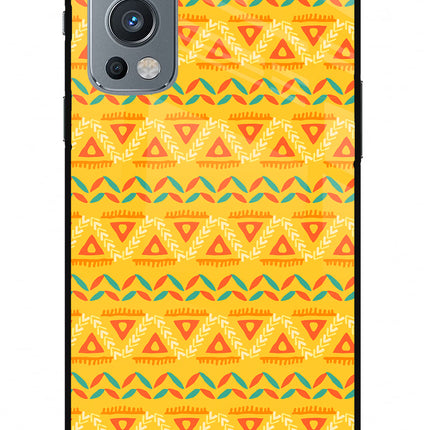 Tribal Pattern OnePlus Nord 2 5G Glass Case