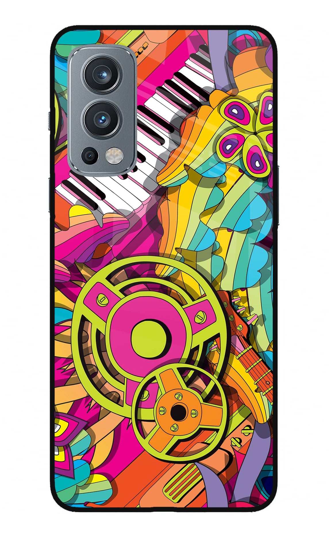 Music Doodle OnePlus Nord 2 5G Glass Case