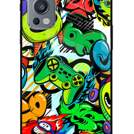 Game Doodle OnePlus Nord 2 5G Glass Case