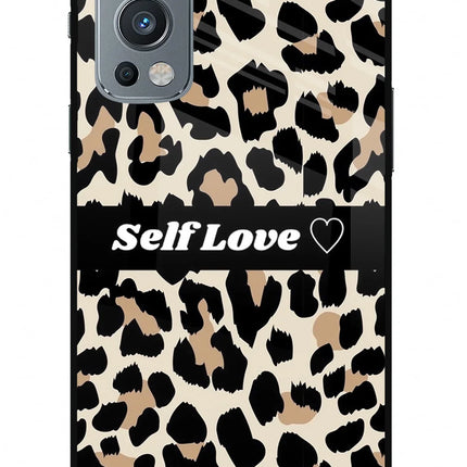 Leopard Print Self Love OnePlus Nord 2 5G Glass Case