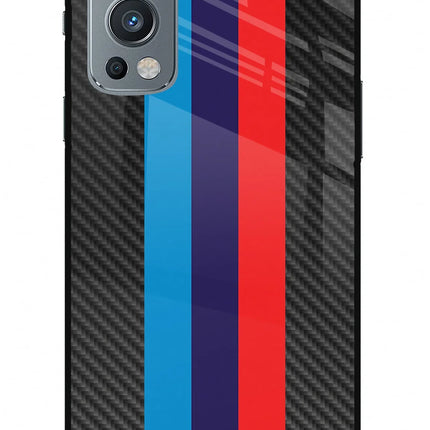 BMW Stripes Pattern OnePlus Nord 2 5G Glass Case