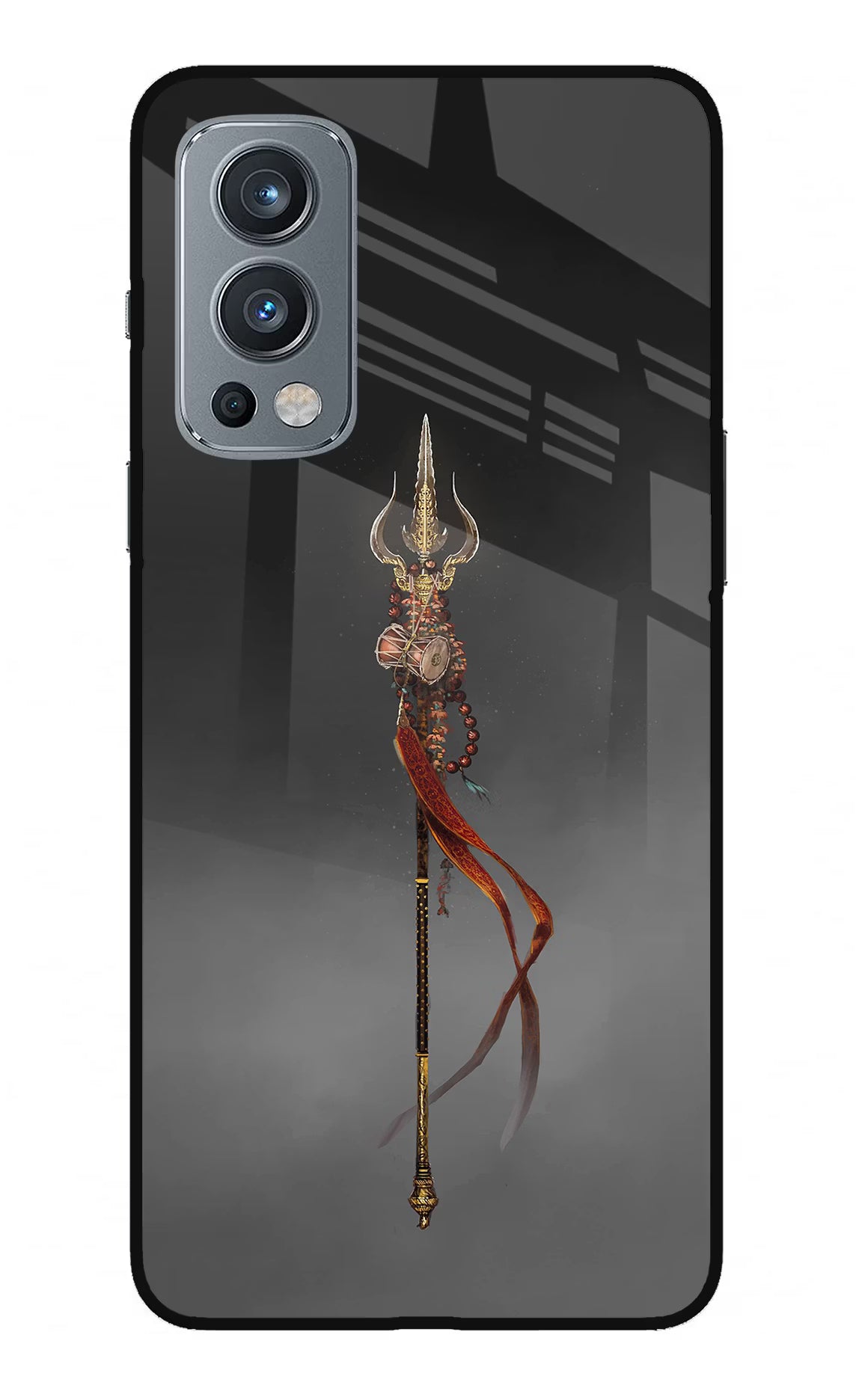 Shiv Trishul OnePlus Nord 2 5G Glass Case Back Cover by Casekaro
