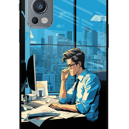Focused Hustler (AI Generated) OnePlus Nord 2 5G Glass Case