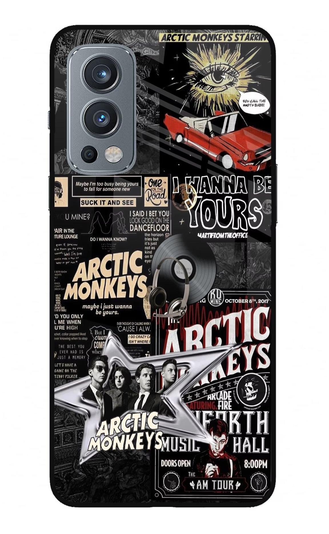 Arctic Monkeys OnePlus Nord 2 5G Glass Case Back Cover by Casekaro