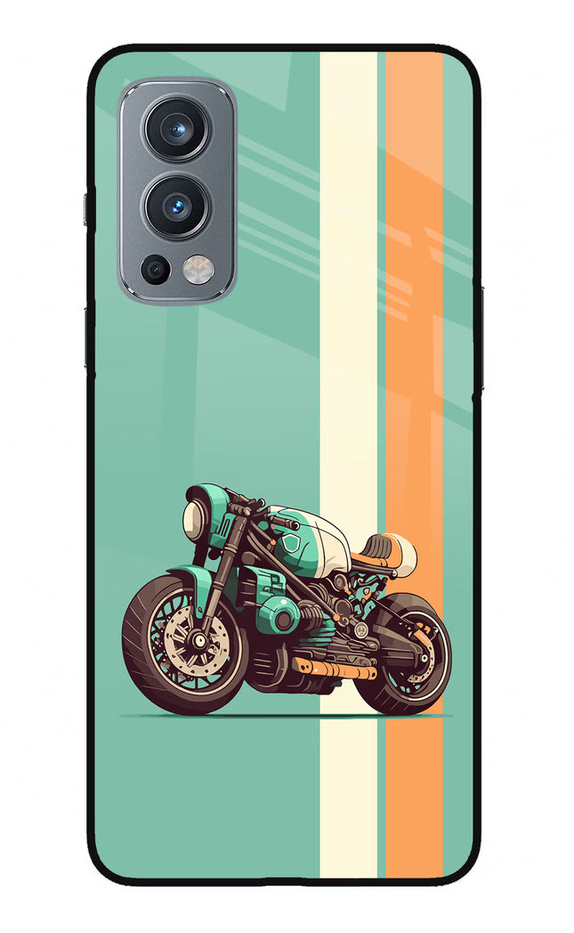 Striped Moto Drift OnePlus Nord 2 5G Glass Case