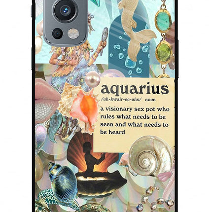 Aquarius Zodiac OnePlus Nord 2 5G Glass Case