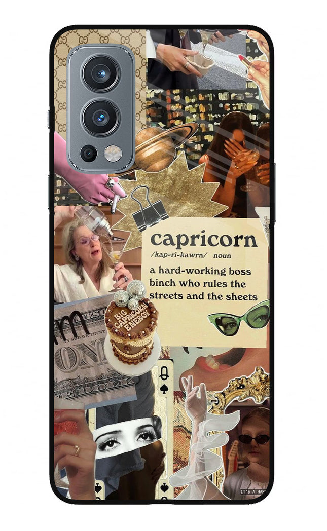 Capricorn Zodiac OnePlus Nord 2 5G Glass Case