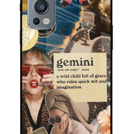 Gemini Zodiac OnePlus Nord 2 5G Glass Case