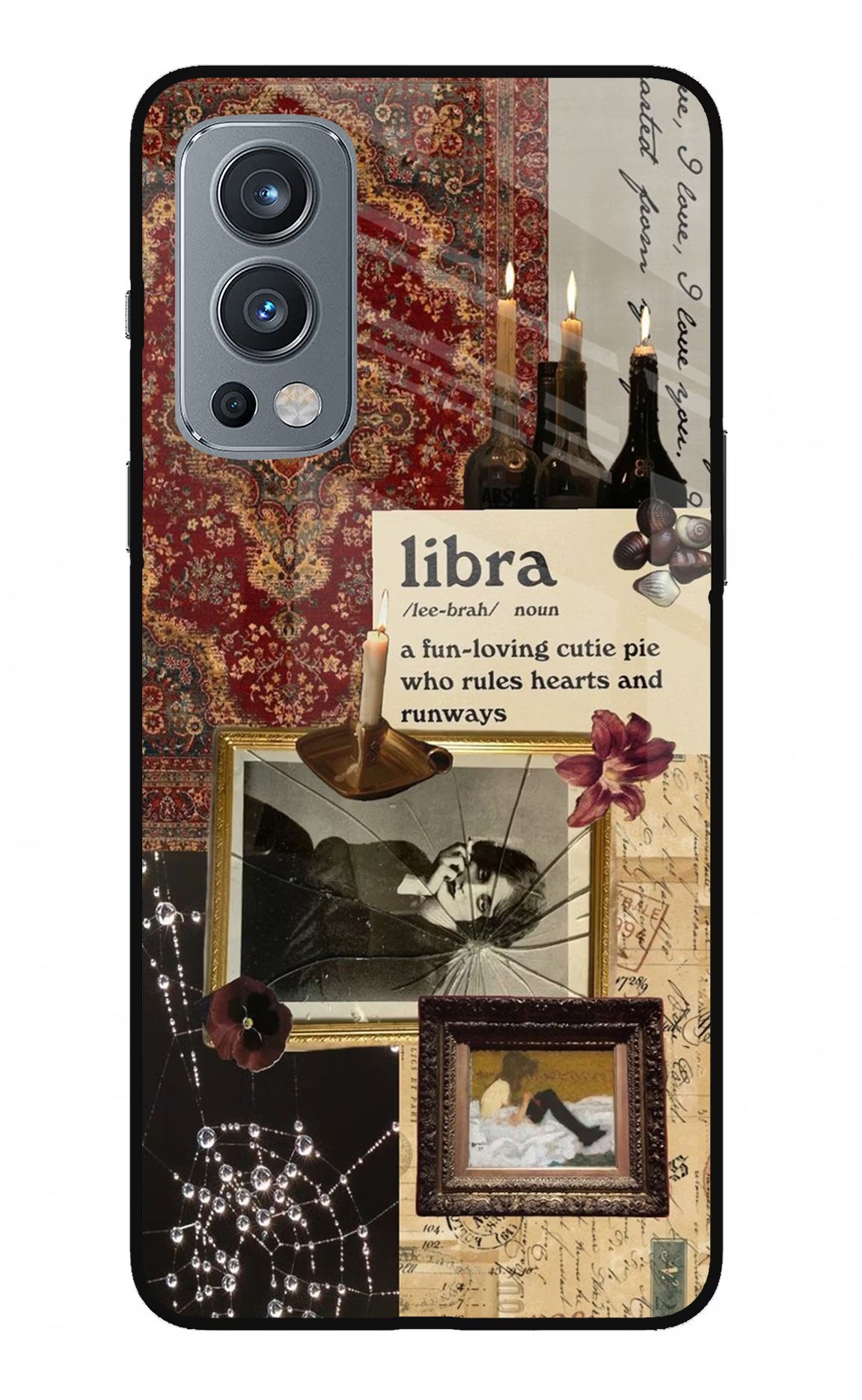 Libra Zodiac OnePlus Nord 2 5G Glass Case Back Cover by Casekaro