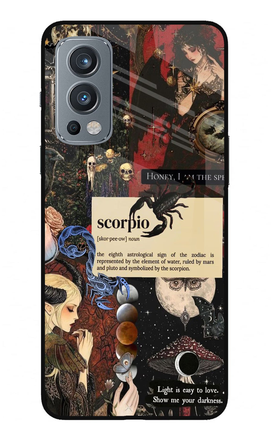 Scorpio Zodiac OnePlus Nord 2 5G Back Cover, Glass case