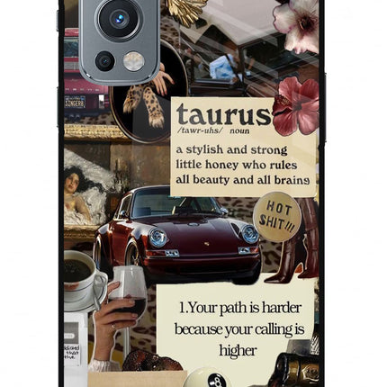 Taurus Zodiac OnePlus Nord 2 5G Glass Case