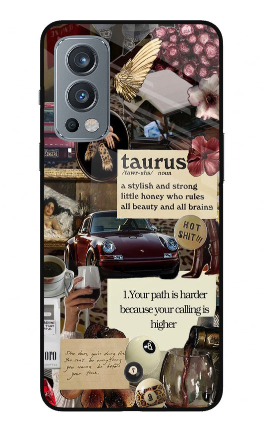 Taurus Zodiac OnePlus Nord 2 5G Glass Case