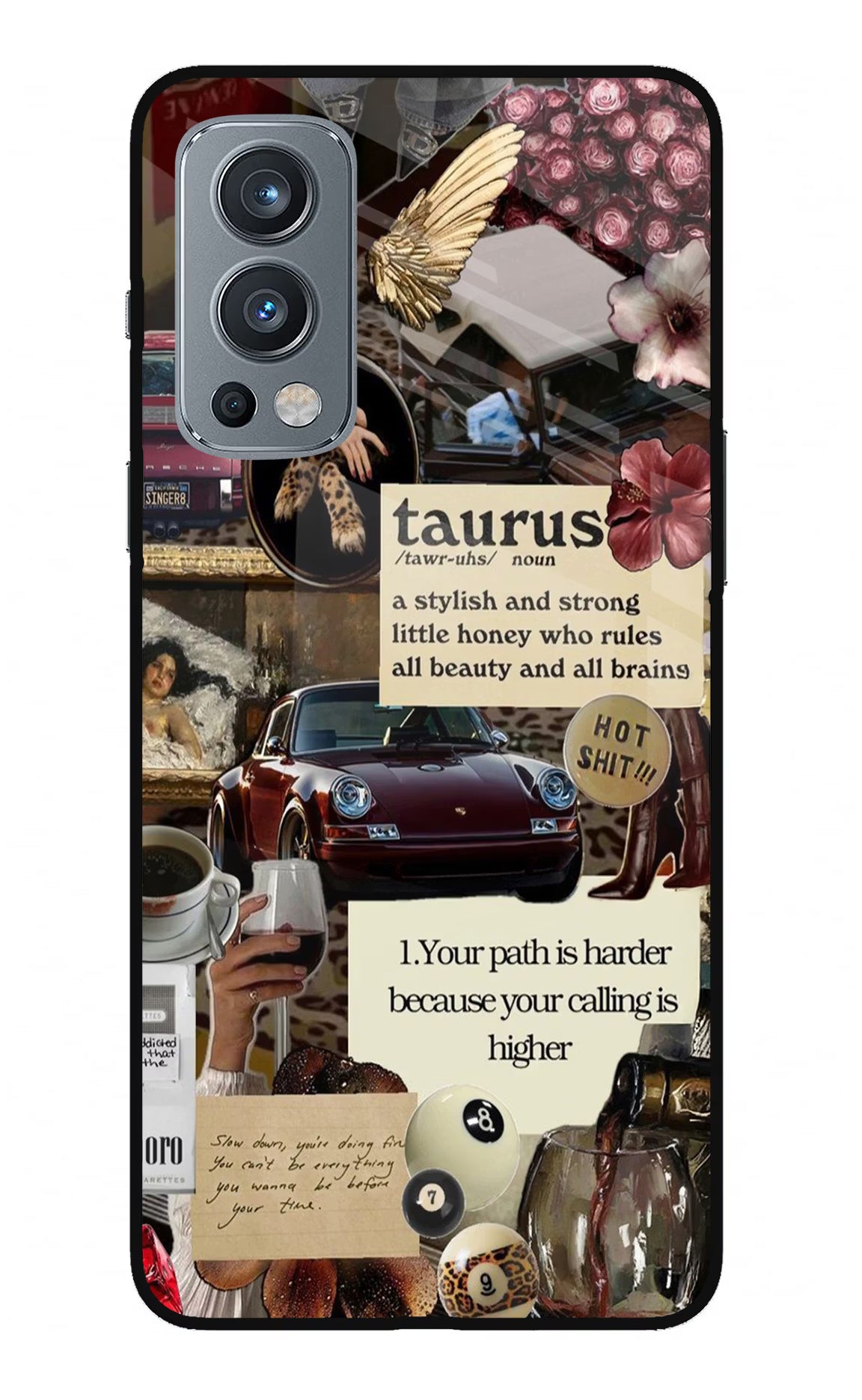 Taurus Zodiac OnePlus Nord 2 5G Glass Case Back Cover by Casekaro