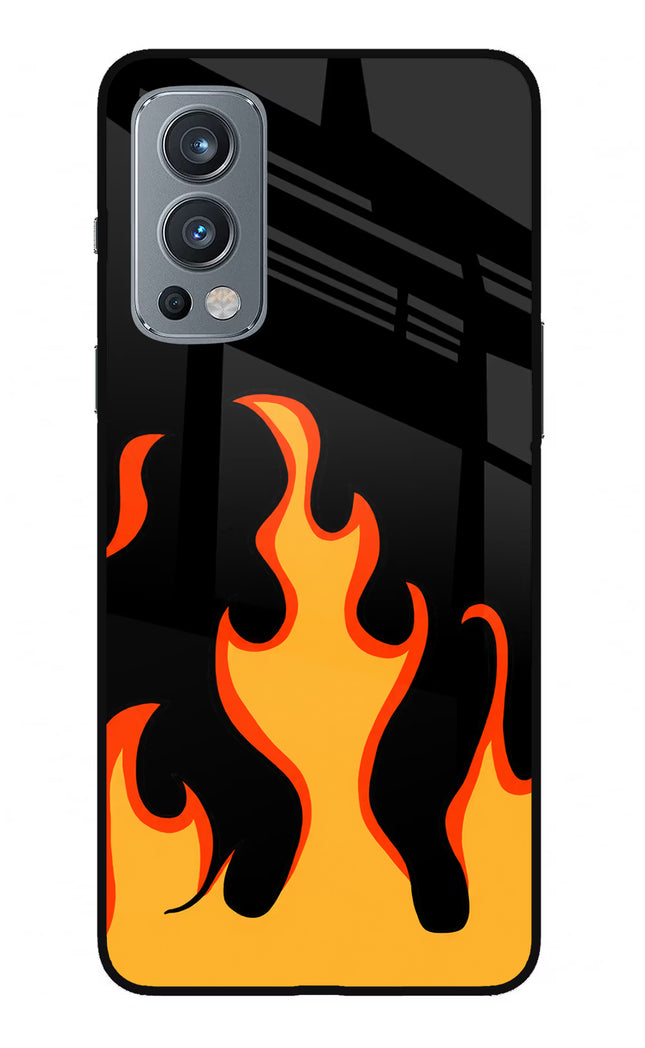 Fired Up – Black OnePlus Nord 2 5G Glass Case