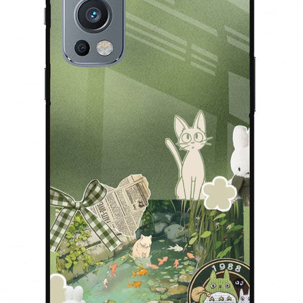 Aesthetic anime OnePlus Nord 2 5G Glass Case
