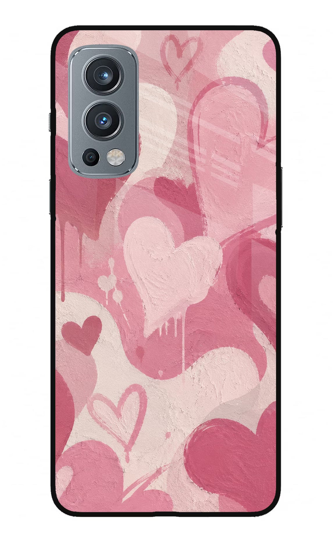 Hearty case OnePlus Nord 2 5G Glass Case Back Cover by Casekaro