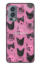 Pink Cats OnePlus Nord 2 5G Glass Case