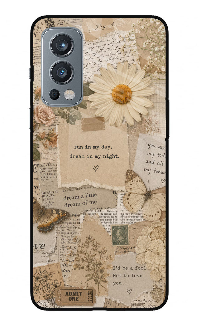 Vintage case OnePlus Nord 2 5G Glass Case