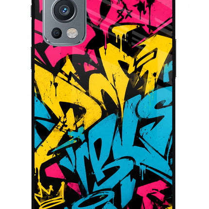 Graffiti Vibe OnePlus Nord 2 5G Glass Case
