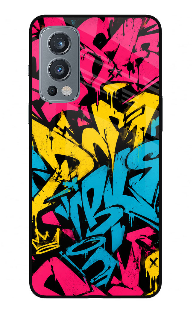 Graffiti Vibe OnePlus Nord 2 5G Glass Case