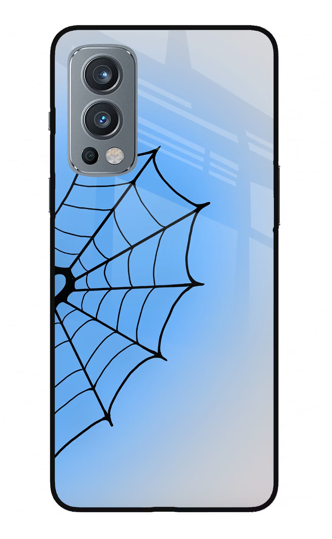 Blue Web OnePlus Nord 2 5G Glass Case
