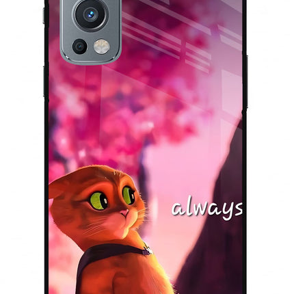 Always Cat OnePlus Nord 2 5G Glass Case
