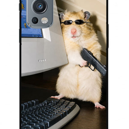 Hacker Hamster OnePlus Nord 2 5G Glass Case