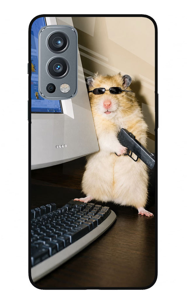 Hacker Hamster OnePlus Nord 2 5G Glass Case