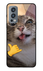 Silly Cat Call OnePlus Nord 2 5G Glass Case