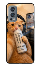 Gamer Cat Energy OnePlus Nord 2 5G Glass Case