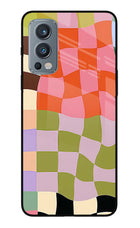Wavy Grid OnePlus Nord 2 5G Glass Case