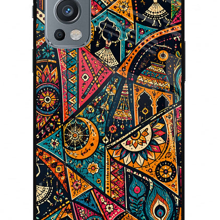 Folk Print OnePlus Nord 2 5G Glass Case