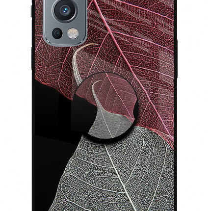Leaf Pattern OnePlus Nord 2 5G Glass Case