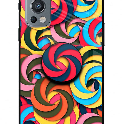 Spiral Pattern OnePlus Nord 2 5G Glass Case