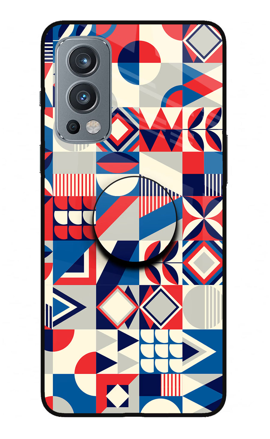 Colorful Pattern OnePlus Nord 2 5G Pop Case, Glass case