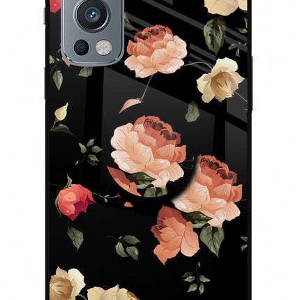 Flowers OnePlus Nord 2 5G Glass Case