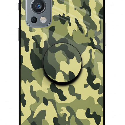 Camouflage OnePlus Nord 2 5G Glass Case