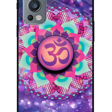 Om Purple OnePlus Nord 2 5G Glass Case