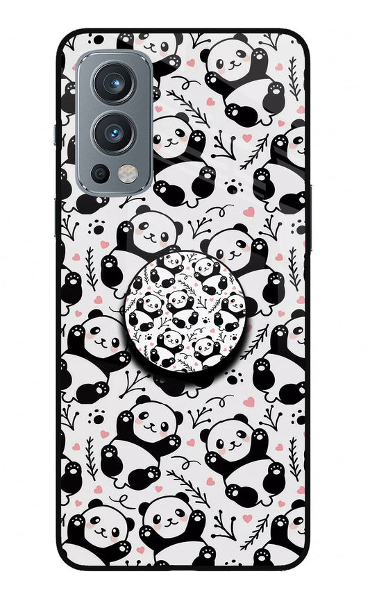 Cute Panda OnePlus Nord 2 5G Glass Case